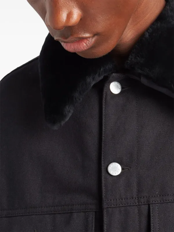 ブルゾン PRADA | Bull denim blouson jacket GFB299_12PA_F01CD_S_231 Prada Bull Denim Blouson Jacket | Black | FARFETCH