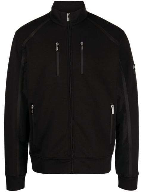 Karl Lagerfeld logo-appliqué panelled jacket 
