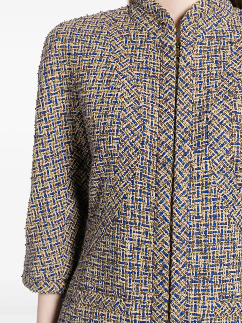 Pre-owned Chanel Single-breasted Tweed Jacket In Multicolour