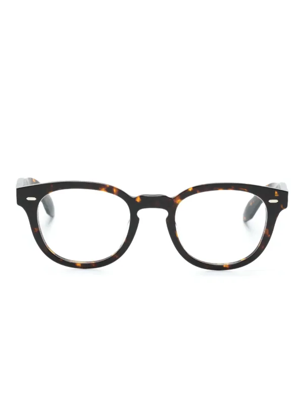Oliver Peoples N.01 スクエア眼鏡フレーム | ブラウン