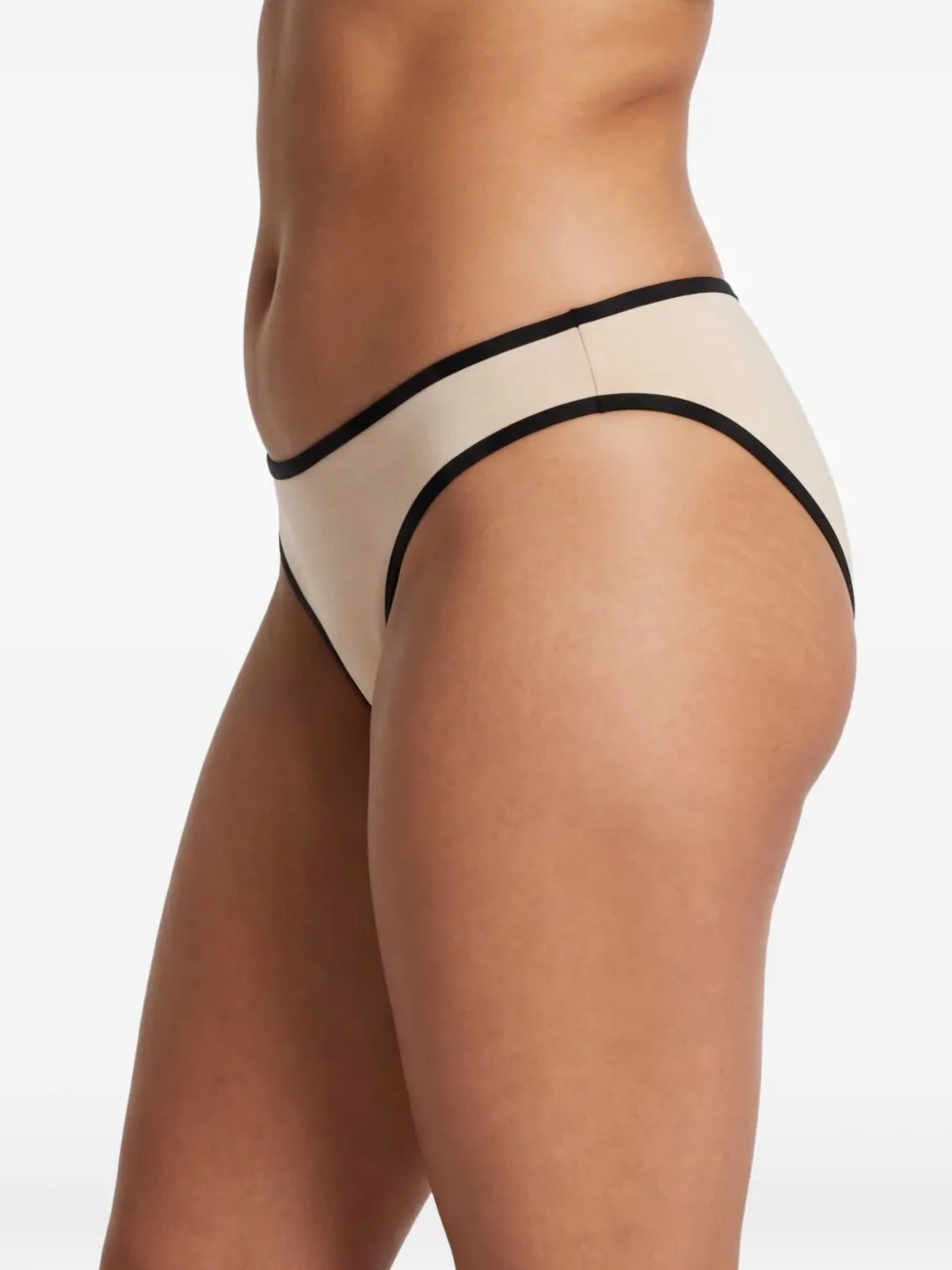 TOTEME Gestreepte bikinislip Beige