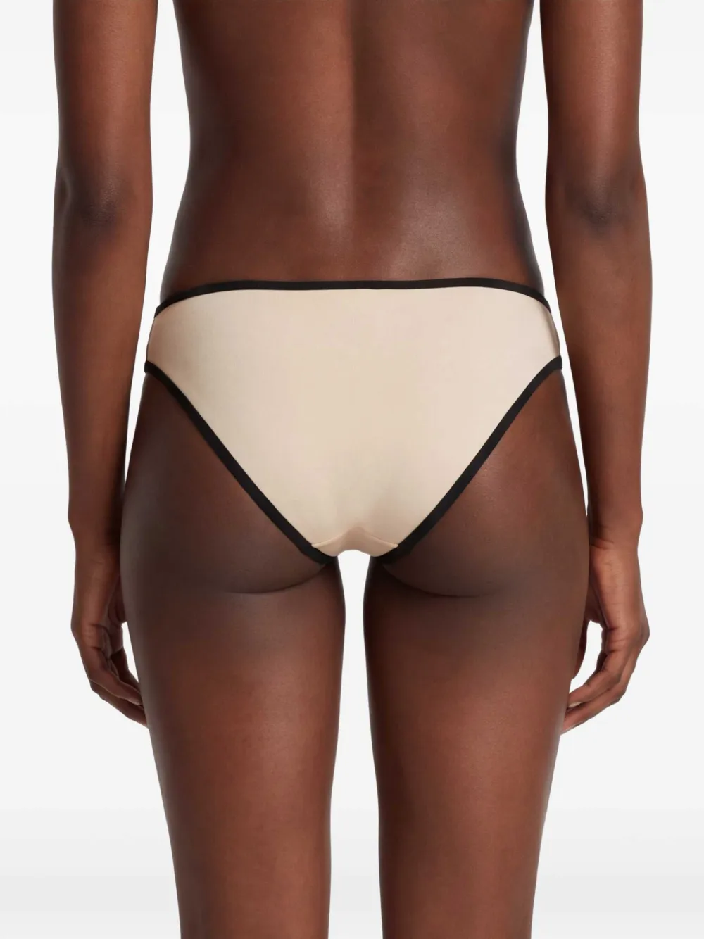 TOTEME Gestreepte bikinislip Beige