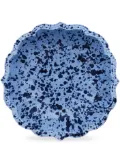 Cabana Speckled ceramic serving bowl (34cm) - Blue