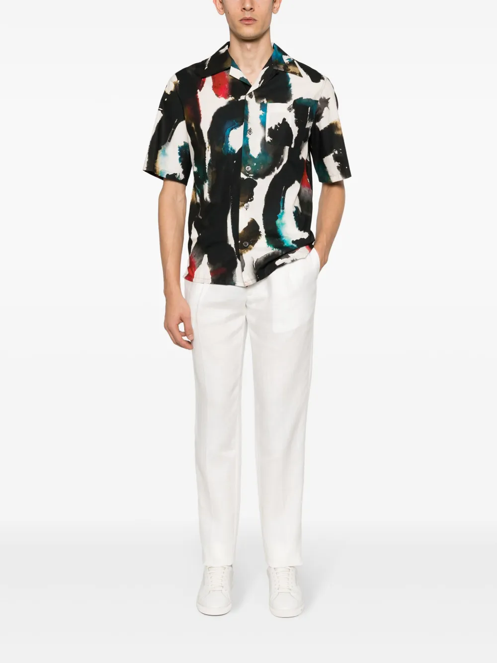 Tagliatore Linnen pantalon - Wit