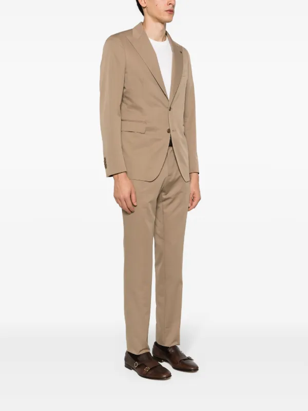 Tagliatore logo-appliqué Twill single-breasted Suit