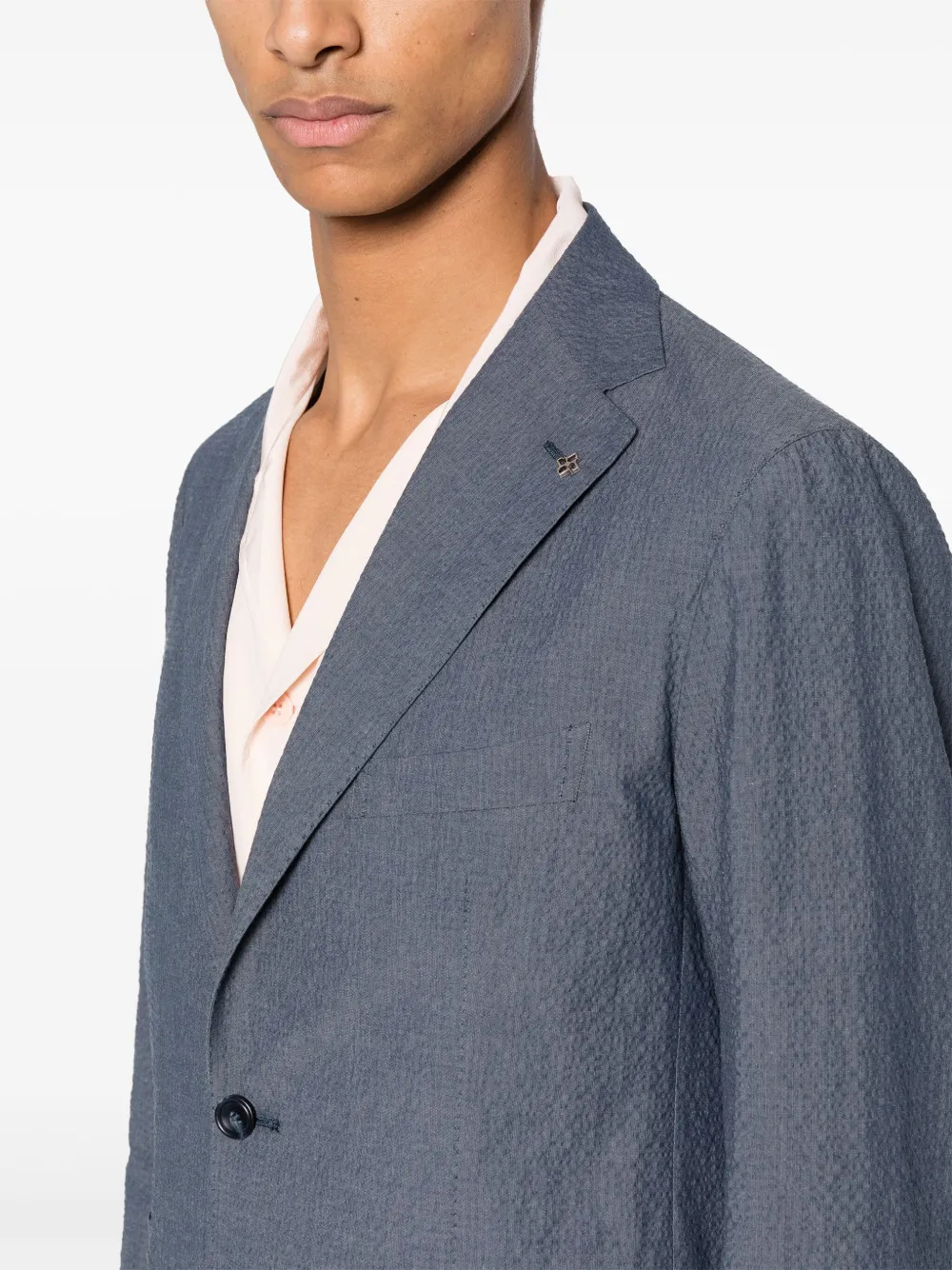 Tagliatore Dakar Single-breasted Suit In Blue