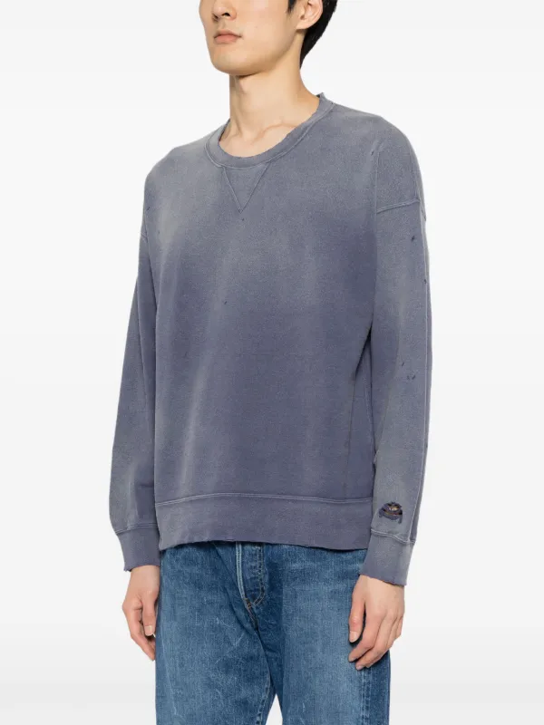 Visvim distressed-effect Cotton Sweatshirt - Farfetch