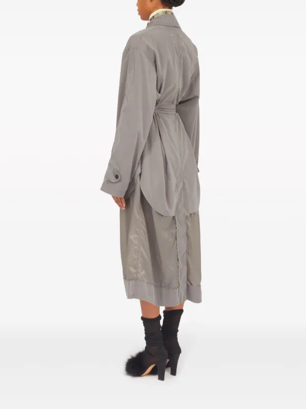 Maison Margiela Décortiqué Reversible Trench Coat | Grey | FARFETCH