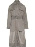 Maison Margiela Décortiqué reversible trench coat - Grey
