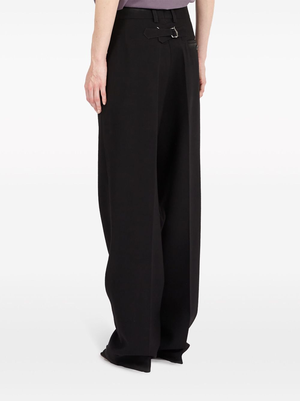 Maison Margiela straight-leg gabardine wool trousers Women