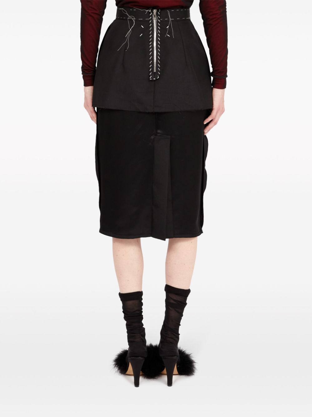 Cheap Maison Margiela Work-in-progress layered skirt Women