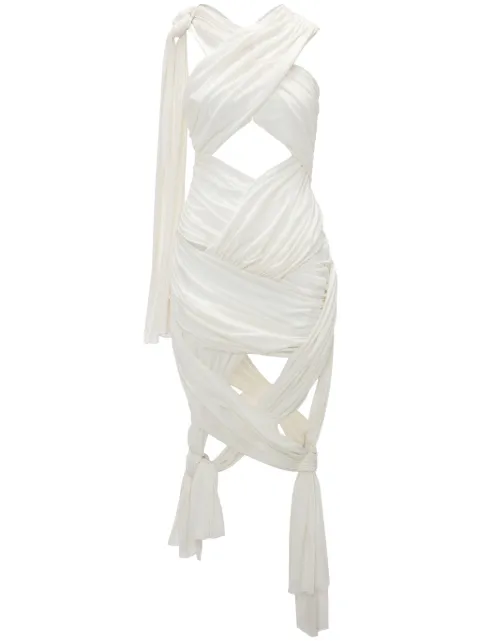 JW Anderson draped wrap midi dress