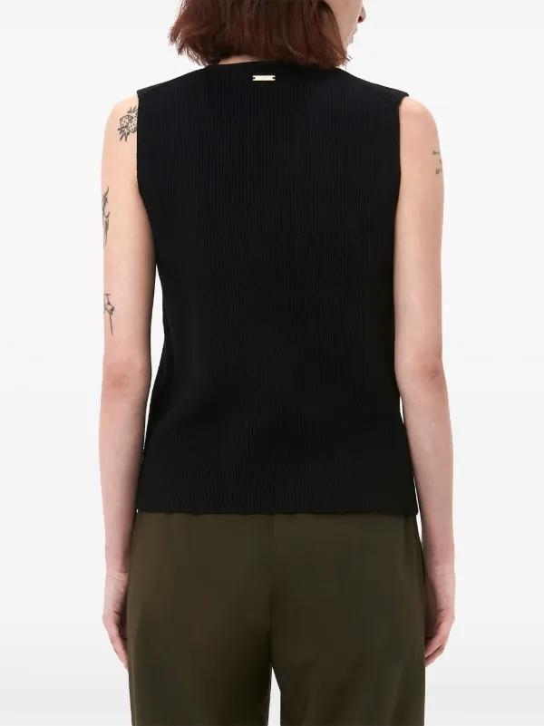 JW Anderson リブ タンクトップ | ブラック | FARFETCH JP