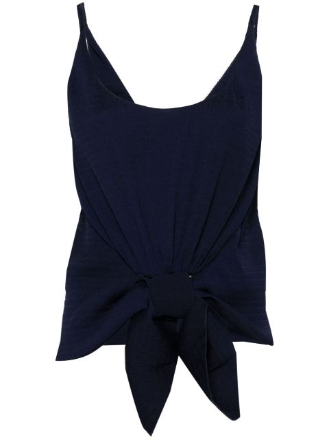 JW Anderson knot-detail plisse top Women