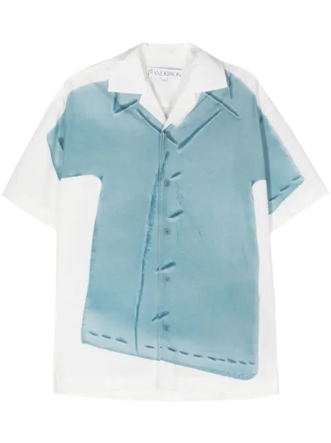 JW Anderson trompe l'oeil-print cotton shirt