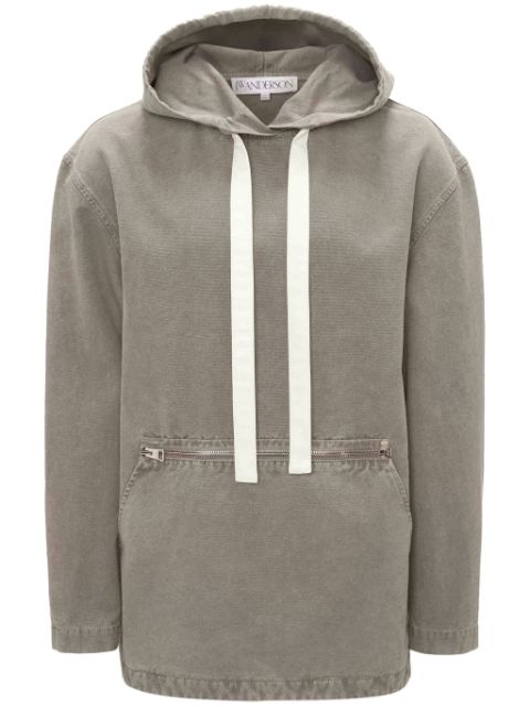 JW Anderson garment-dyed cotton hoodie Men