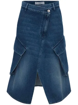 JW Anderson デニム カーゴスカート | ブルー | FARFETCH JP