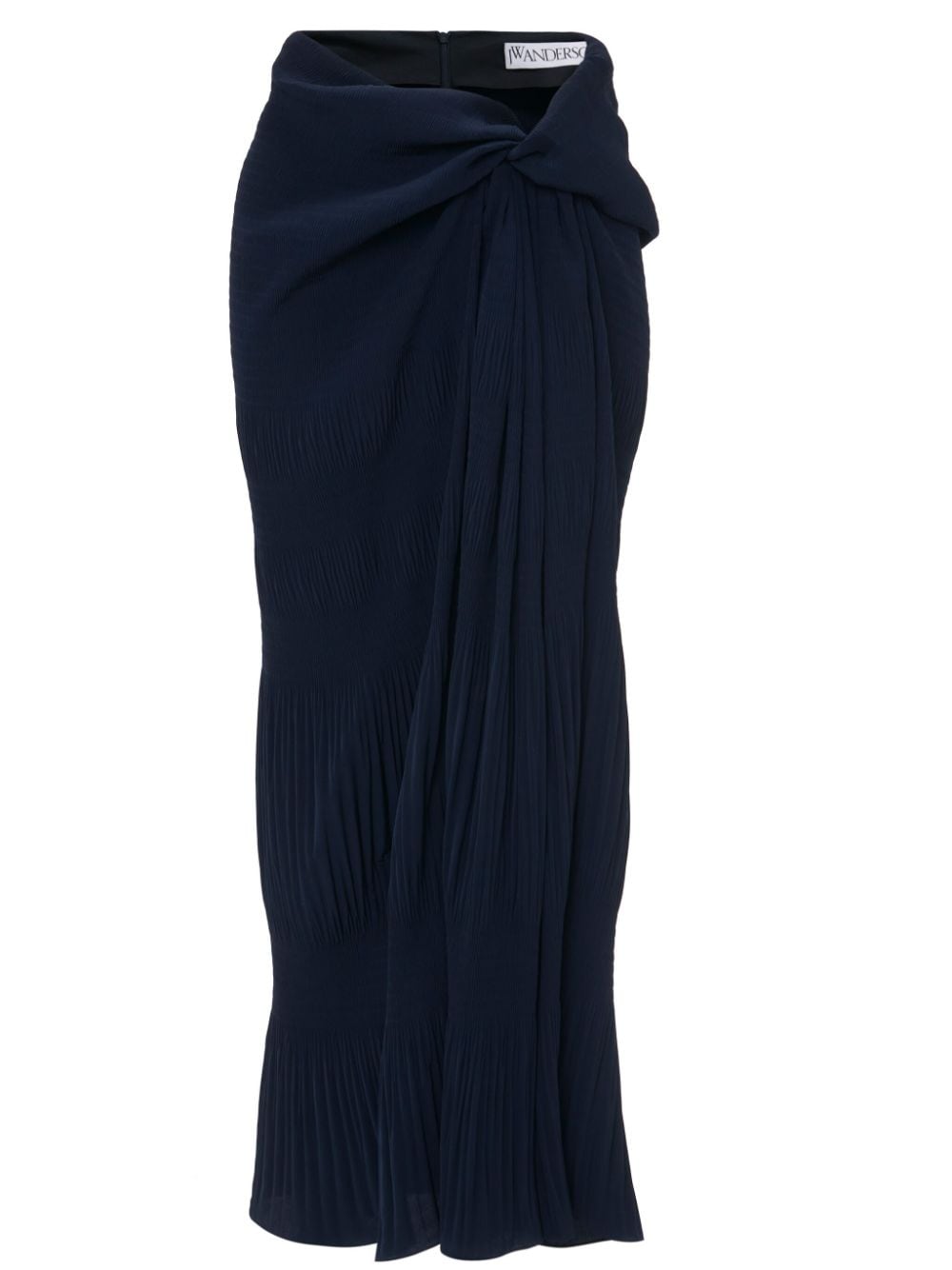 Shop Jw Anderson Draped Maxi Skirt In 蓝色