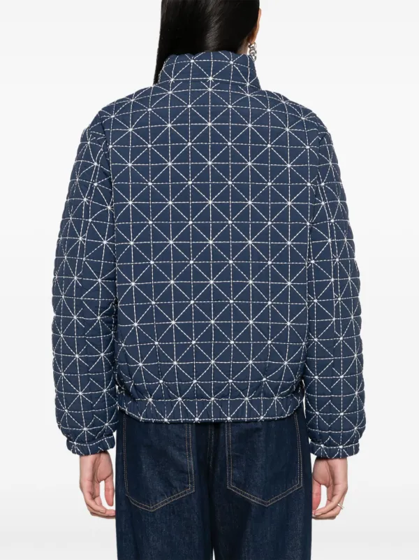 Kenzo Sashiko Stitch Puffer Jacket | Blue | FARFETCH Kenzo Sashiko Stitch Puffer Jacket | Blue | FARFETCH