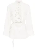 P.A.R.O.S.H. ruffled-detailing shirt - White