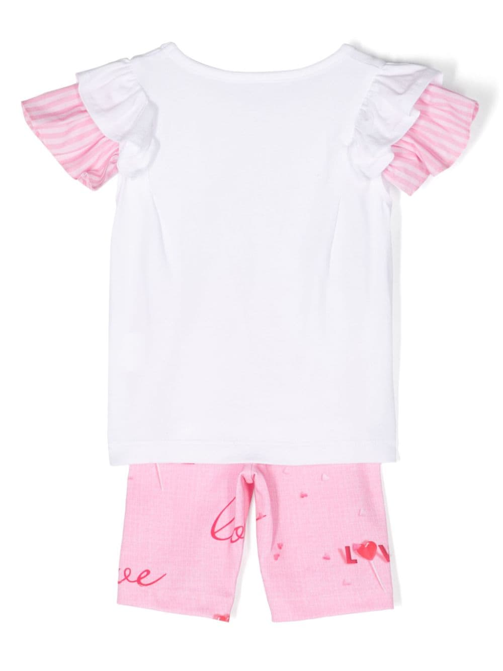 Lapin House Shirt en shorts met logoprint Roze