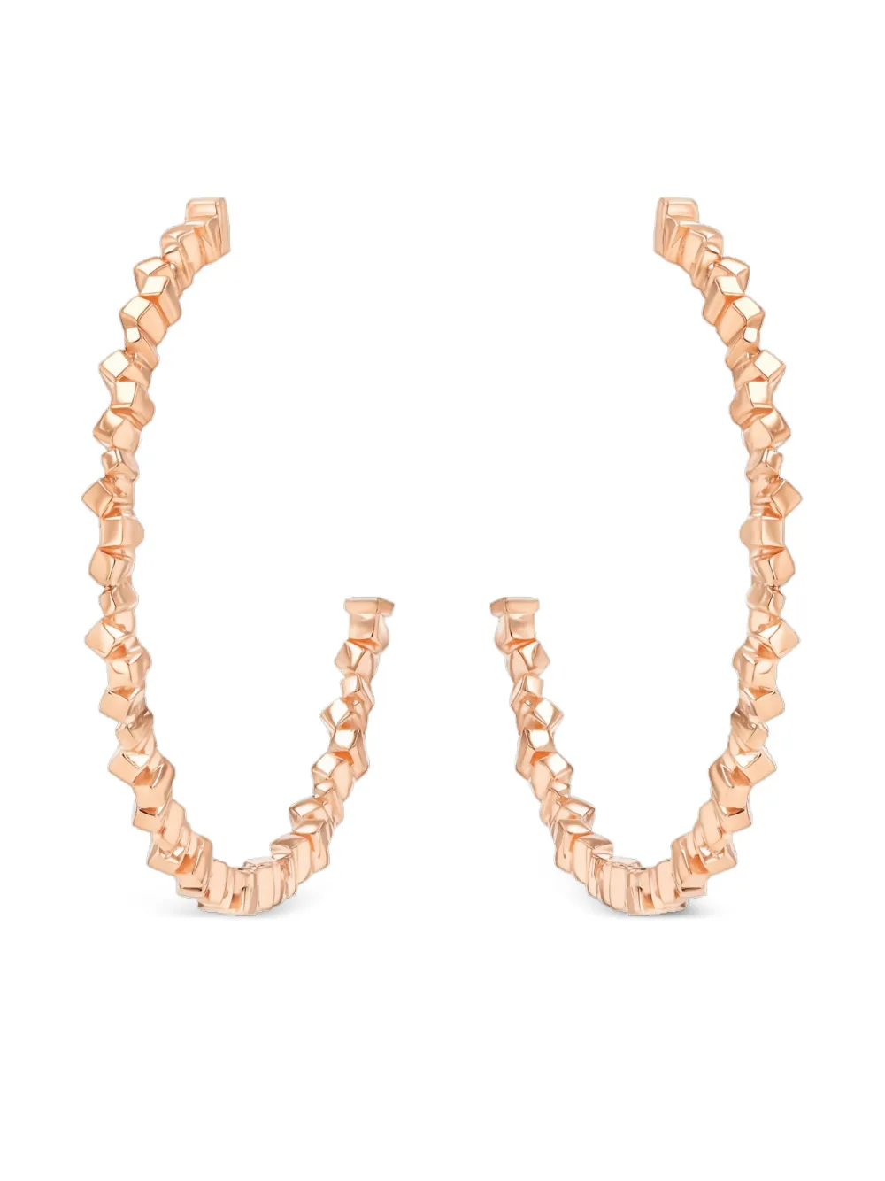  Suzanne Kalan 18k Rose Gold Hoop Earrings - Yellow 
