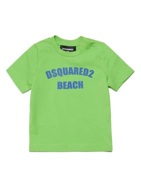 Beach logo-print T-shirt