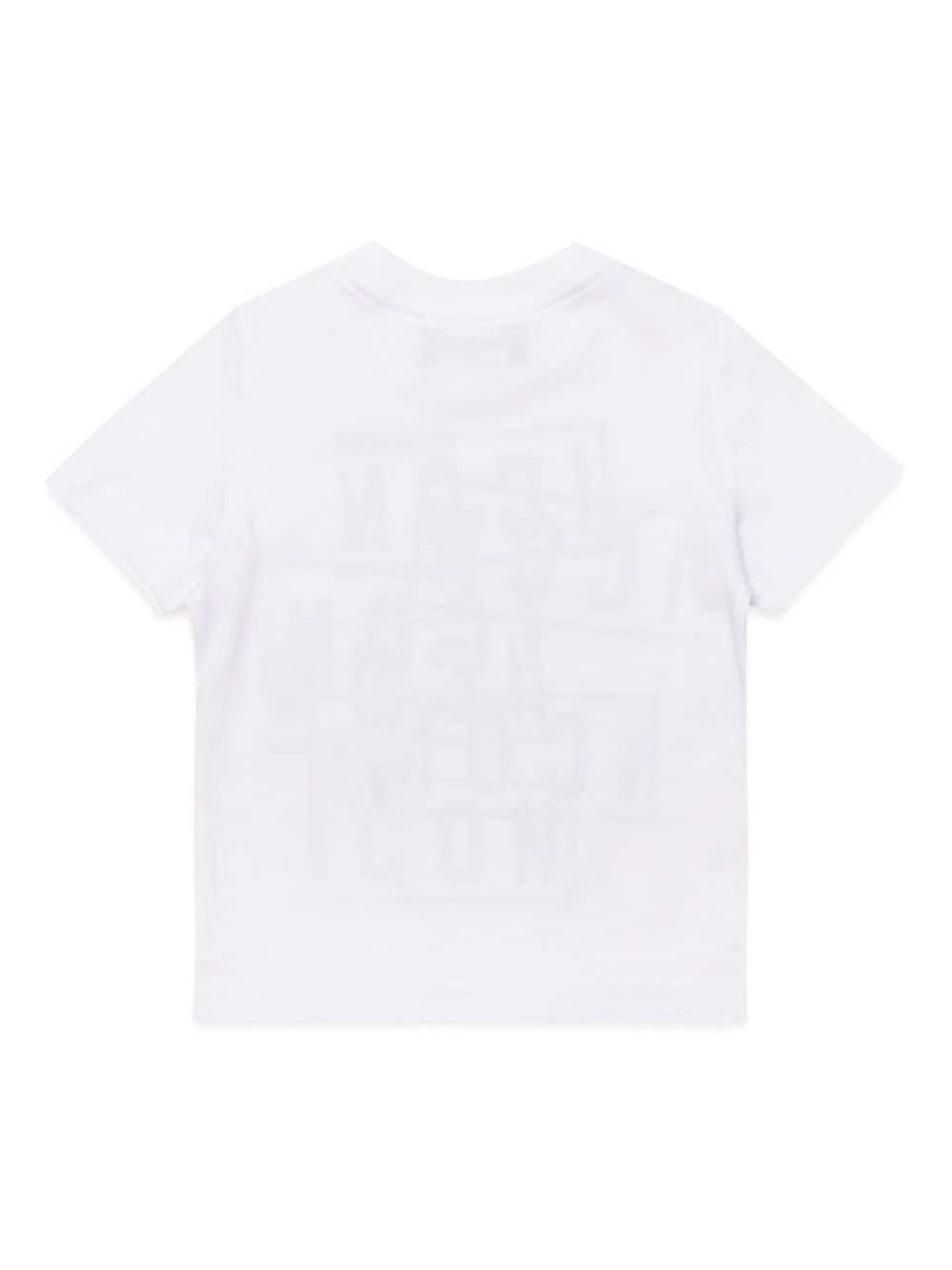 Shop Dsquared2 Icon Logo-print Cotton T-shirt In White