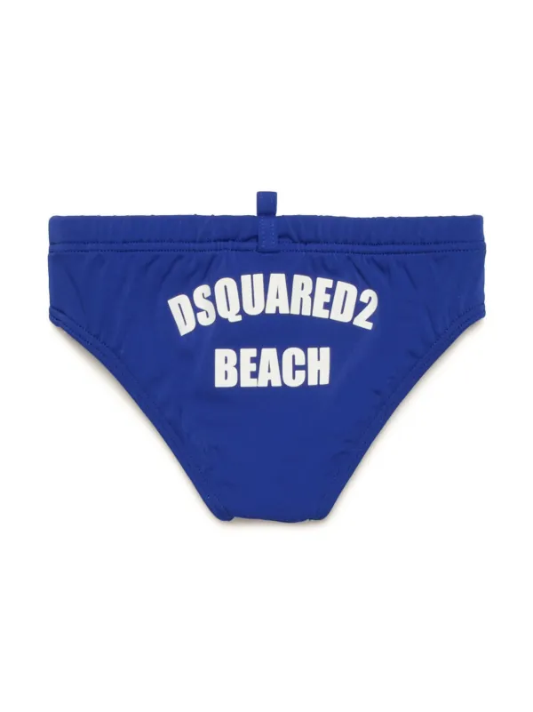 ショーツ Dsquared Briefs With Logo DSQUARED2 KIDS logo-print Swim Briefs | Blue | FARFETCH