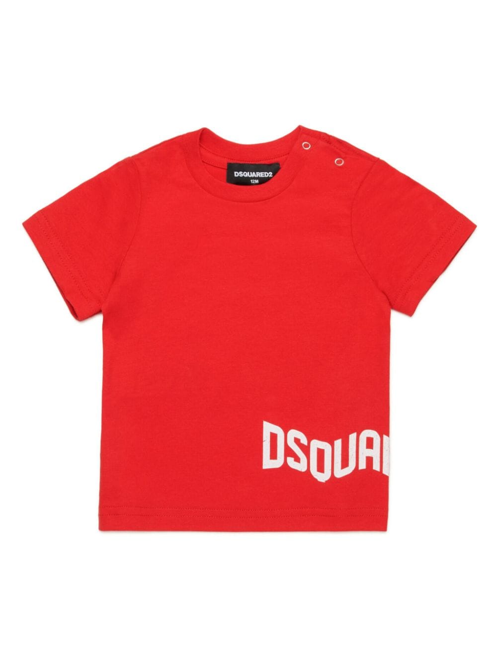 Dsquared2 Babies' Logo-print Cotton T-shirt In Red