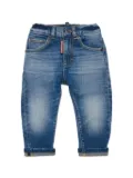 DSQUARED2 KIDS stonewashed straight-leg jeans - Blue