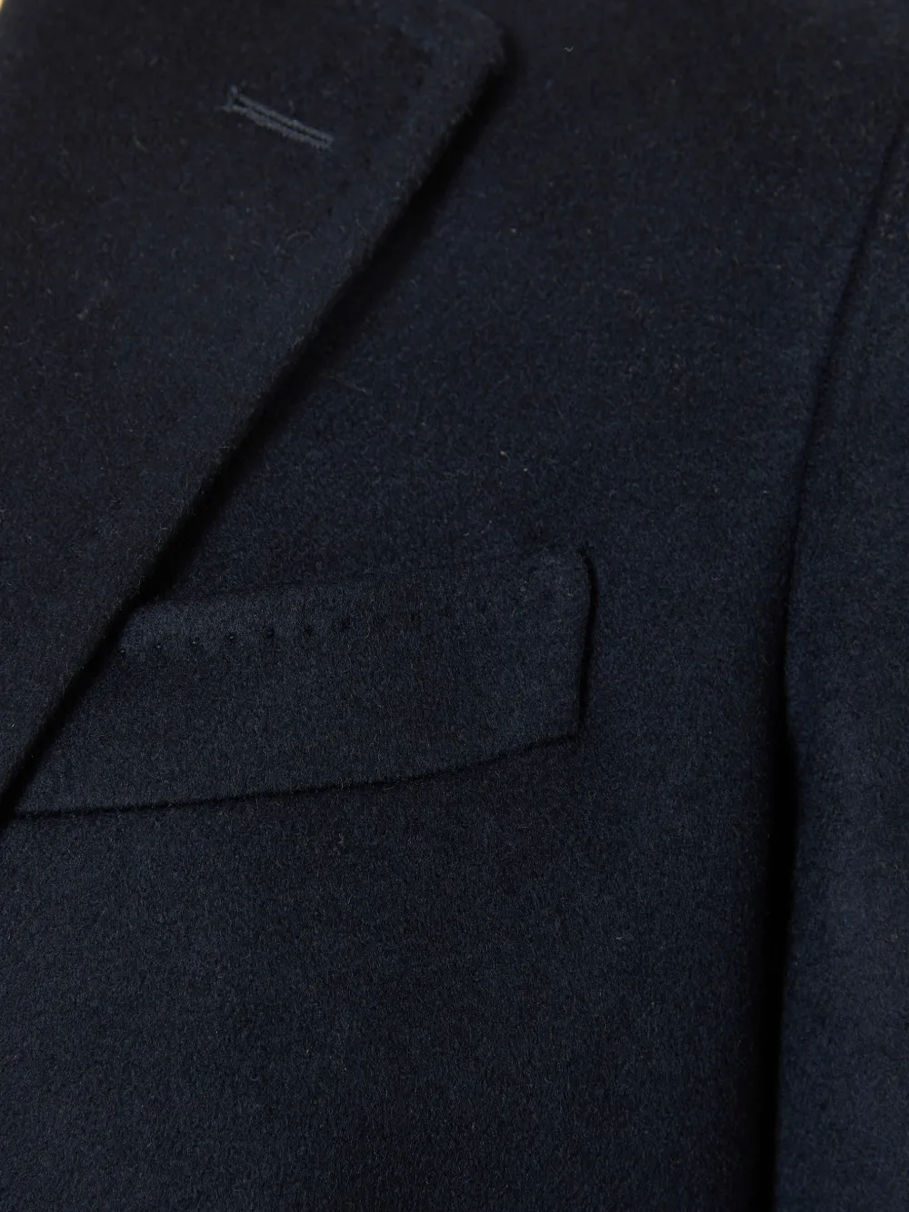 Barba Kasjmier mantel met enkele rij knopen Blauw