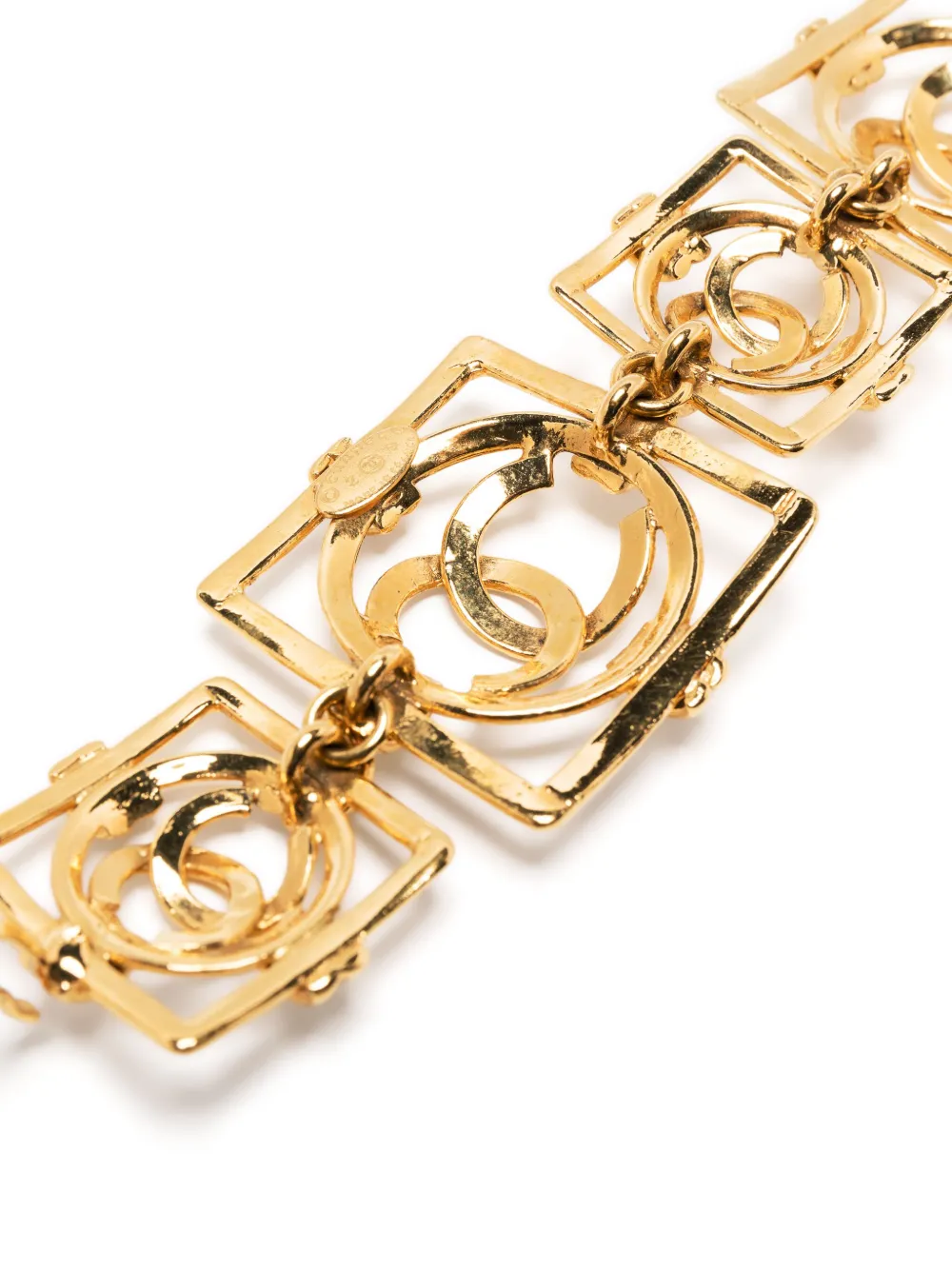 Cc Square-Chain Bracelet