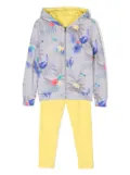 Lapin House floral-print tracksuit - Grey
