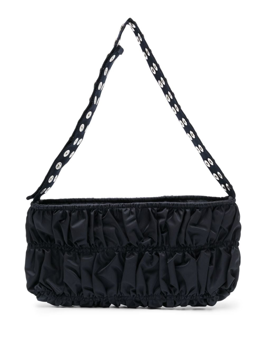 Lola shirred-effect shoulder bag