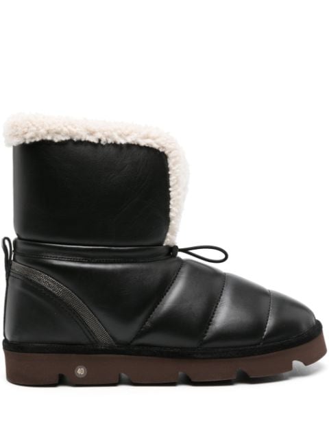 Brunello Cucinelli beaded leather boots