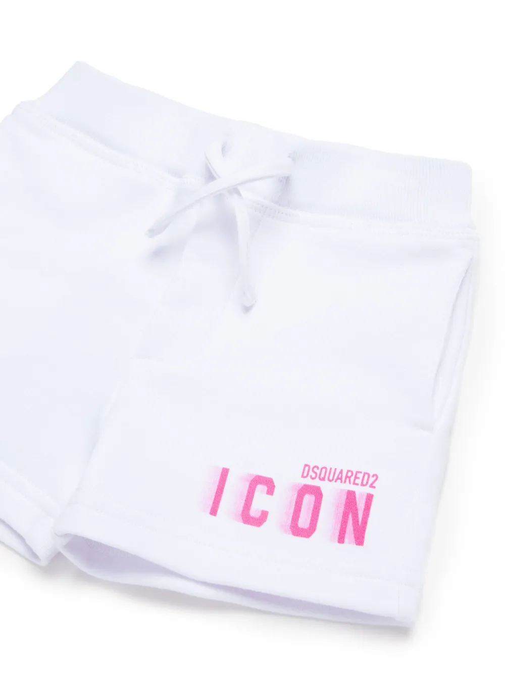 DSQUARED2 KIDS Katoenen shorts met print Wit