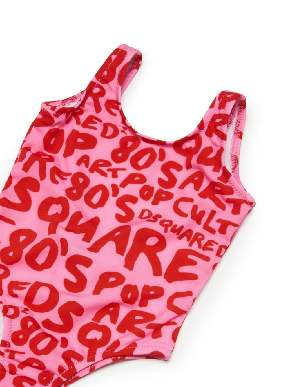 Shop Dsquared2 Graphic-print Scoop-back Swimsuit In Pink