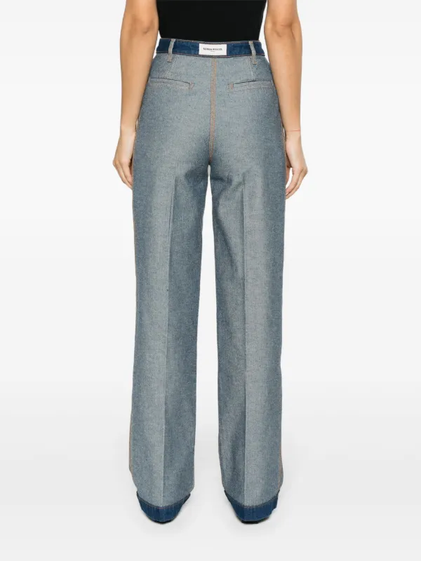 本店は Sonia Blue | Jeans straight-leg upside-down high-rise Rykiel パンツ