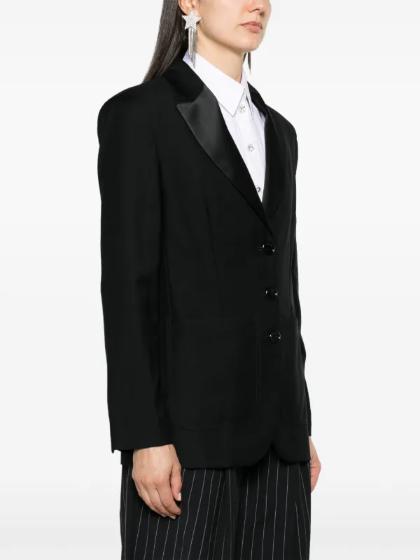 Sonia Rykiel Wool single-breasted Blazer | Black | FARFETCH
