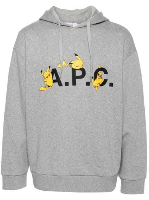 A.P.C. Pikachu cotton hoodie