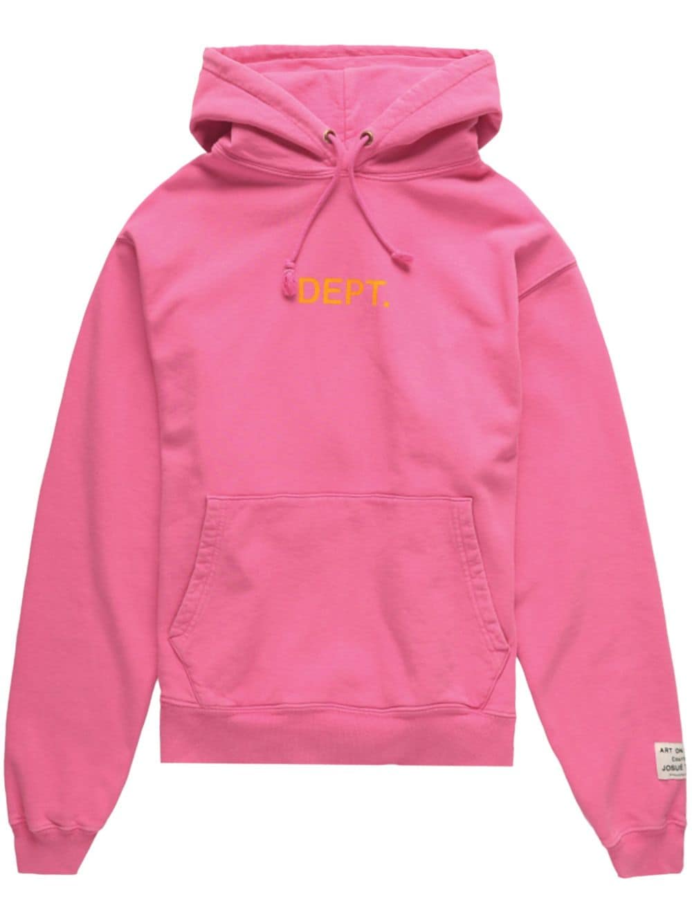 Gallery Dept. Logo-print Cotton Hoodie In Pink