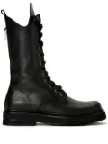 The Attico Robin leather mid-calf boots - Black