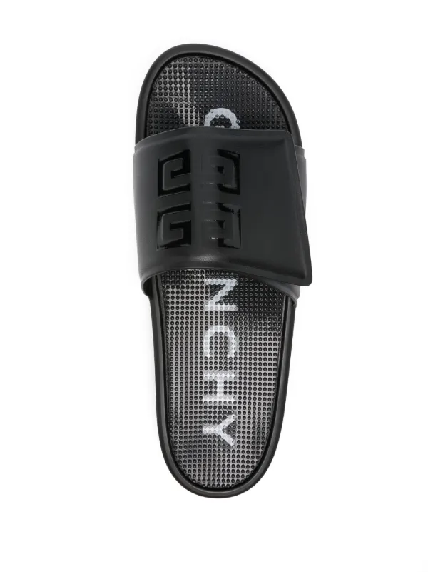 【関税込み】Givenchy ブラック 4G フラットサンダル Givenchy 4G サンダル | ブラック | FARFETCH JP