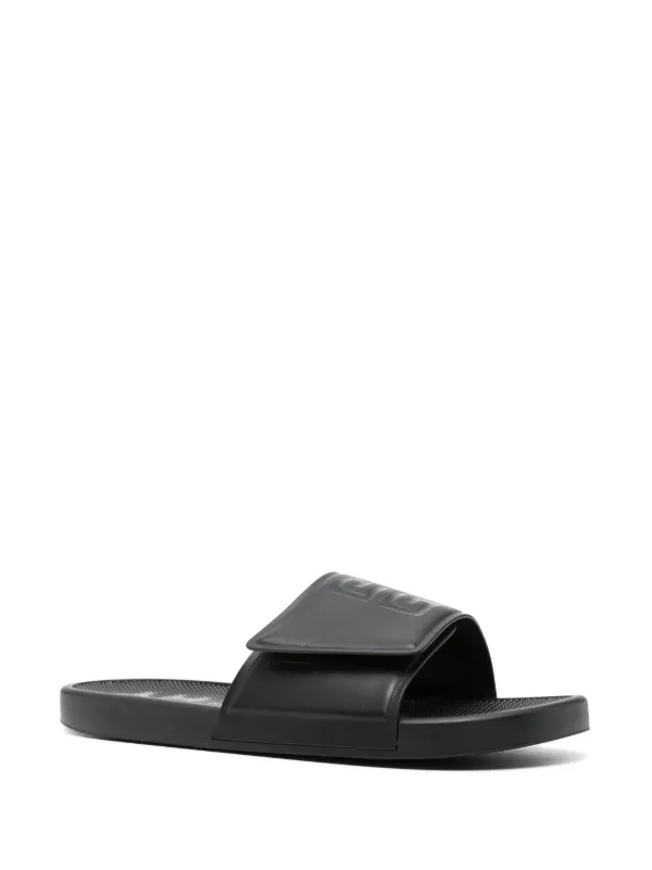 【関税＆送料込み】Givenchy 4G Flip Flop Sandals Givenchy | 4G black flat sandals | Savannahs
