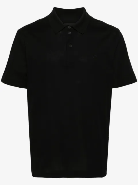 Givenchy embroidered-monogram cotton polo shirt