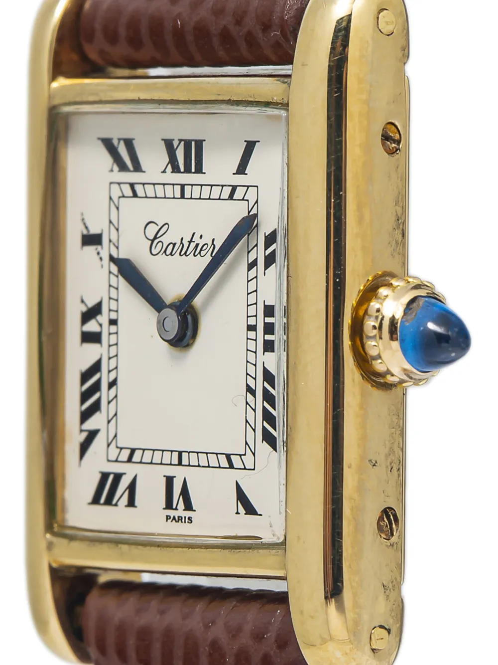 Pre-owned Cartier Tank 21mm In White
