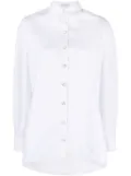 Sonia Rykiel crystal-buttons poplin shirt - White