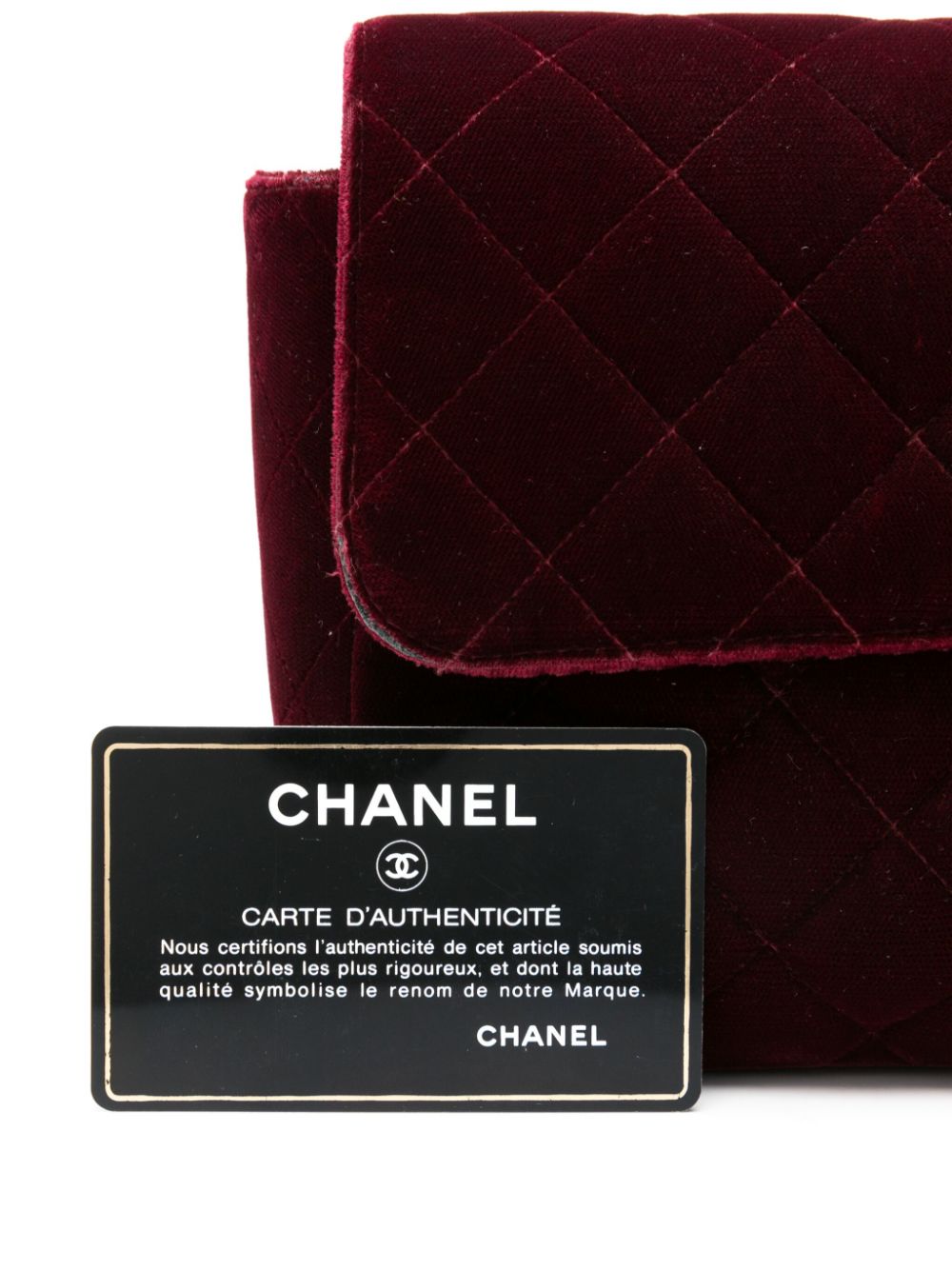 CHANEL 1994-1996 Classic Flap velvet shoulder bag Women