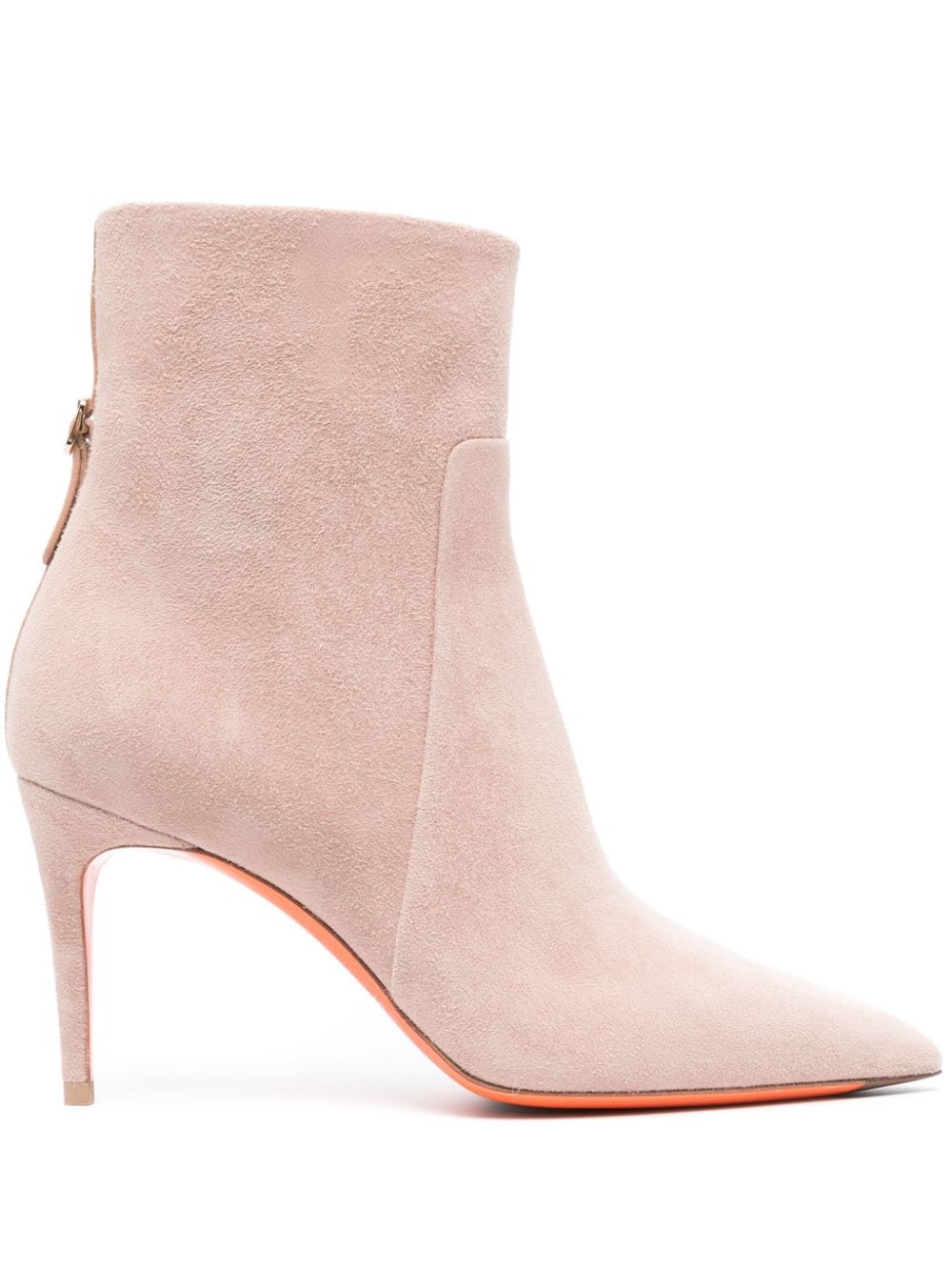 Santoni 65mm suede ankle boots Pink